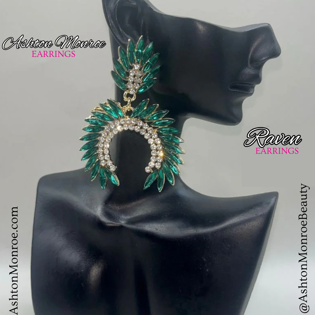 Raven Earrings - Multiple Colors