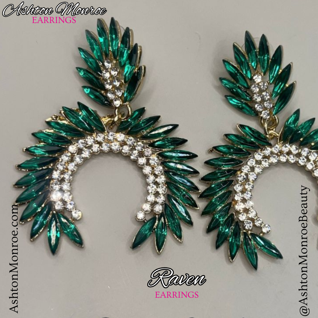 Raven Earrings - Multiple Colors