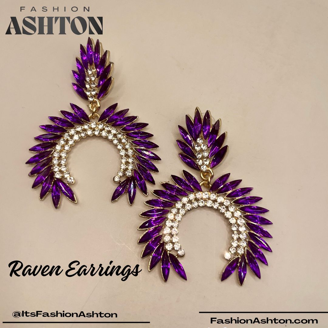 Raven Earrings - Multiple Colors