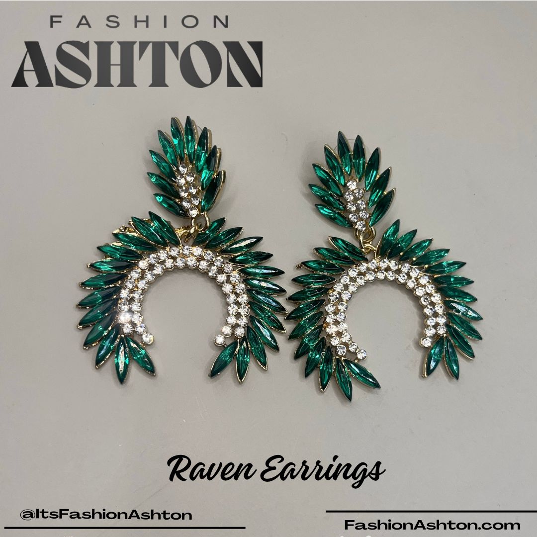 Raven Earrings - Multiple Colors